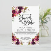 Vrijgezellenfeest Brunch - Brunch met de bruid Kaart (Staand voorkant)