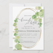 VRIJGEZELLENFEEST | Brunch en bubbelige eucalyptus Kaart (Voorkant)