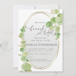 VRIJGEZELLENFEEST | Brunch en bubbelige eucalyptus Kaart