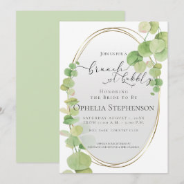 VRIJGEZELLENFEEST | Brunch en bubbelige eucalyptus Kaart