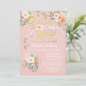 Vrijgezellenfeest Brunch en Bubbly uitnodiging (Staand voorkant)