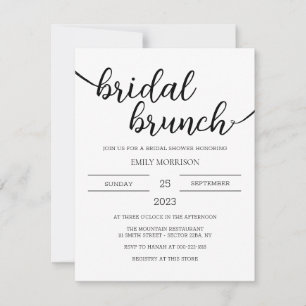 Vrijgezellenfeest Brunch Invitation boho Kaart