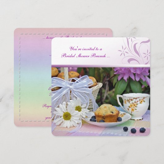 Vrijgezellenfeest Brunch Kaart (Voorkant / Achterkant)