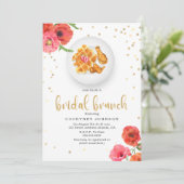 Vrijgezellenfeest Brunch, kip en wafels Kaart (Staand voorkant)