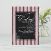 Vrijgezellenfeest brunch met de bruid kaart (Staand voorkant)