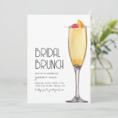 Vrijgezellenfeest Brunch Party Uitnodiging Sjabloo (Staand voorkant)