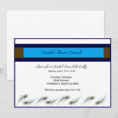 vrijgezellenfeest Brunch Peacock Uitnodiging (Voorkant / Achterkant)