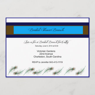 vrijgezellenfeest Brunch Peacock Uitnodiging