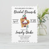 Vrijgezellenfeest brunch uitnodiging (Staand voorkant)
