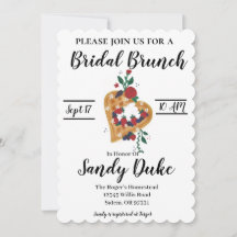 Vrijgezellenfeest brunch uitnodiging