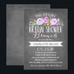 vrijgezellenfeest Brunch | Vrijgezellenfeest Kaart<br><div class="desc">Deze Bridal Shower Invitation bevat prachtige waterkleurige bloemen en een mix van moderne typografie,  allemaal op een trendy chalkboardachtergrond. Stuur je gasten een uitnodiging die ze niet zullen vergeten!  Voor een nog meer gedenkwaardige uitnodiging selecteert u een doorgesneden vorm,  getextureerd papier of een dubbeldik papier.</div>