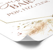 Vrijgezellenfeest Bubbly Bar Pop Fizz Clink Sign Poster (Hoek)