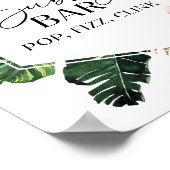 Vrijgezellenfeest Bubbly Bar Pop Fizz Clink Sign Poster (Hoek)