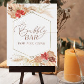 Vrijgezellenfeest Bubbly Bar Pop Fizz Clink Sign Poster