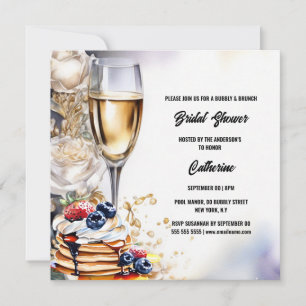 Vrijgezellenfeest bubbly brunch roos flapjacks tre feestdagenkaart