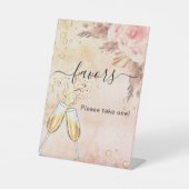 Vrijgezellenfeest Bubbly brunch voorkeursbord Reclamebord Met Voetstuk (Voorkant)