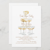 Vrijgezellenfeest Bubbly Champagne Kaart (Voorkant / Achterkant)