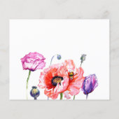 Vrijgezellenfeest budget/papaverbloemen. flyer (Achterkant)