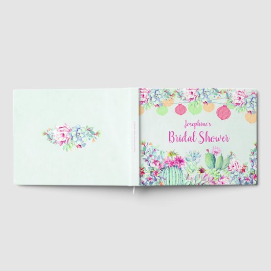 Vrijgezellenfeest Cactus Succulenten Lantaarns Gastenboek (Volledig)