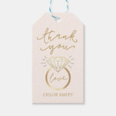 Vrijgezellenfeest cadeau Label, moderne chique dia Cadeaulabel (Voorkant)