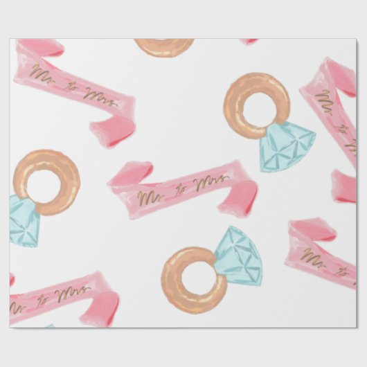 vrijgezellenfeest cadeaupapier (Vlak)