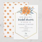 Vrijgezellenfeest California Poppies Kaart (Voorkant / Achterkant)