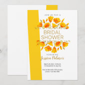 Vrijgezellenfeest California Poppies Kaart (Voorkant / Achterkant)