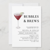 Vrijgezellenfeest Calligrafie-knuppels en borsten Kaart (Voorkant)