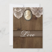  Vrijgezellenfeest Cameo Brooch Lace Kaart (Achterkant)