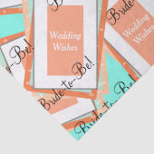 Vrijgezellenfeest Cantaloupe Blauw Tissuepapier (Detail)