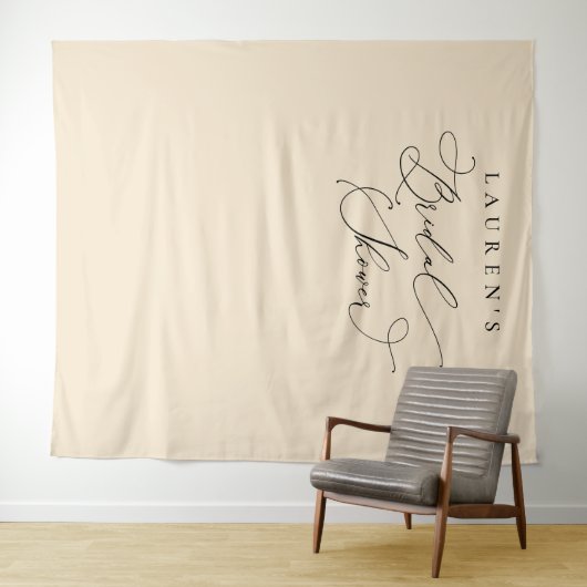 Vrijgezellenfeest Champagne Beige - Foto achtergro Wandkleed (In Situ (horizontaal))