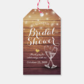 Vrijgezellenfeest Champagne Glasses Wood String Li Cadeaulabel (Achterkant)