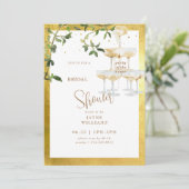 Vrijgezellenfeest Champagne Tower 2 Kaart (Staand voorkant)