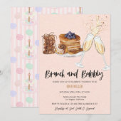 Vrijgezellenfeest Champagne | Uitnodigingen in Bru (Voorkant / Achterkant)