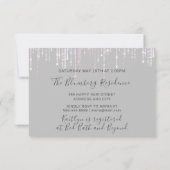 Vrijgezellenfeest Champaigne Glass Bubbles Grey Pi Kaart (Achterkant)