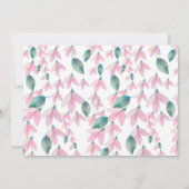 Vrijgezellenfeest Charming Floral Wisteria Kaart (Achterkant)