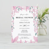 Vrijgezellenfeest Charming Wisteria Kaart (Staand voorkant)