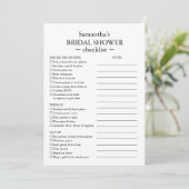 Vrijgezellenfeest Checklist en Stijlgids Kaart (Staand voorkant)