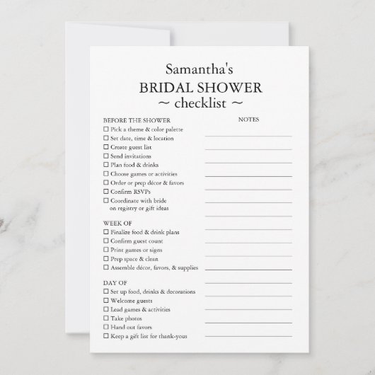 Vrijgezellenfeest Checklist en Stijlgids Tropisch Kaart (Voorkant)