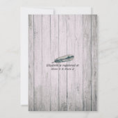 Vrijgezellenfeest Chic Boho Floral Feather Rustic Kaart (Achterkant)