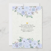 Vrijgezellenfeest Chic Silver Script Waterverf Flo Kaart (Achterkant)