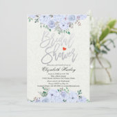 Vrijgezellenfeest Chic Silver Script Waterverf Flo Kaart (Staand voorkant)