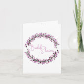 Vrijgezellenfeest Chic Violet Leafy Wreated Custom (Voorkant)