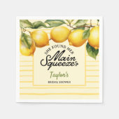 Vrijgezellenfeest citroen servet (Voorkant)
