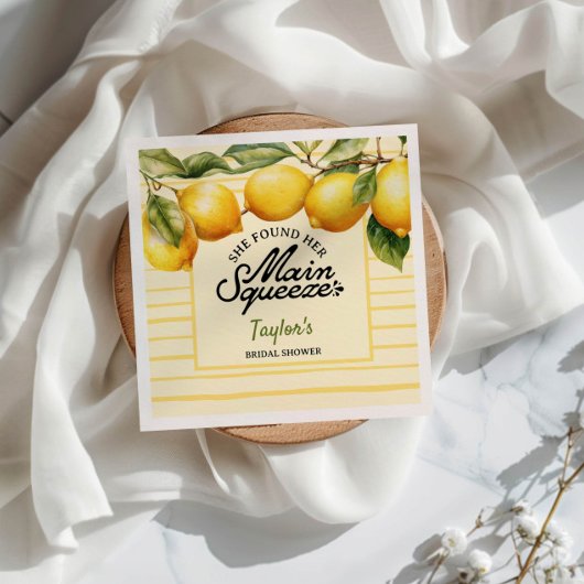 Vrijgezellenfeest citroen servet