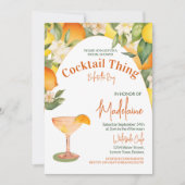 Vrijgezellenfeest Citroen Sinaasappel Citrus Cockt Kaart (Voorkant)