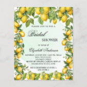 Vrijgezellenfeest citroenen groen budget uitnodigi flyer (Voorkant)