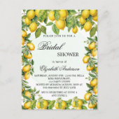 Vrijgezellenfeest citroenen groen elegant uitnodiging briefkaart (Voorkant)