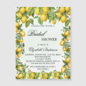 Vrijgezellenfeest citroenen groen luxe magnetische uitnodiging (Voorkant)