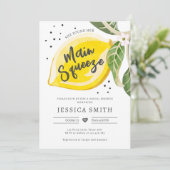 Vrijgezellenfeest Citrus Greenery Kaart (Staand voorkant)